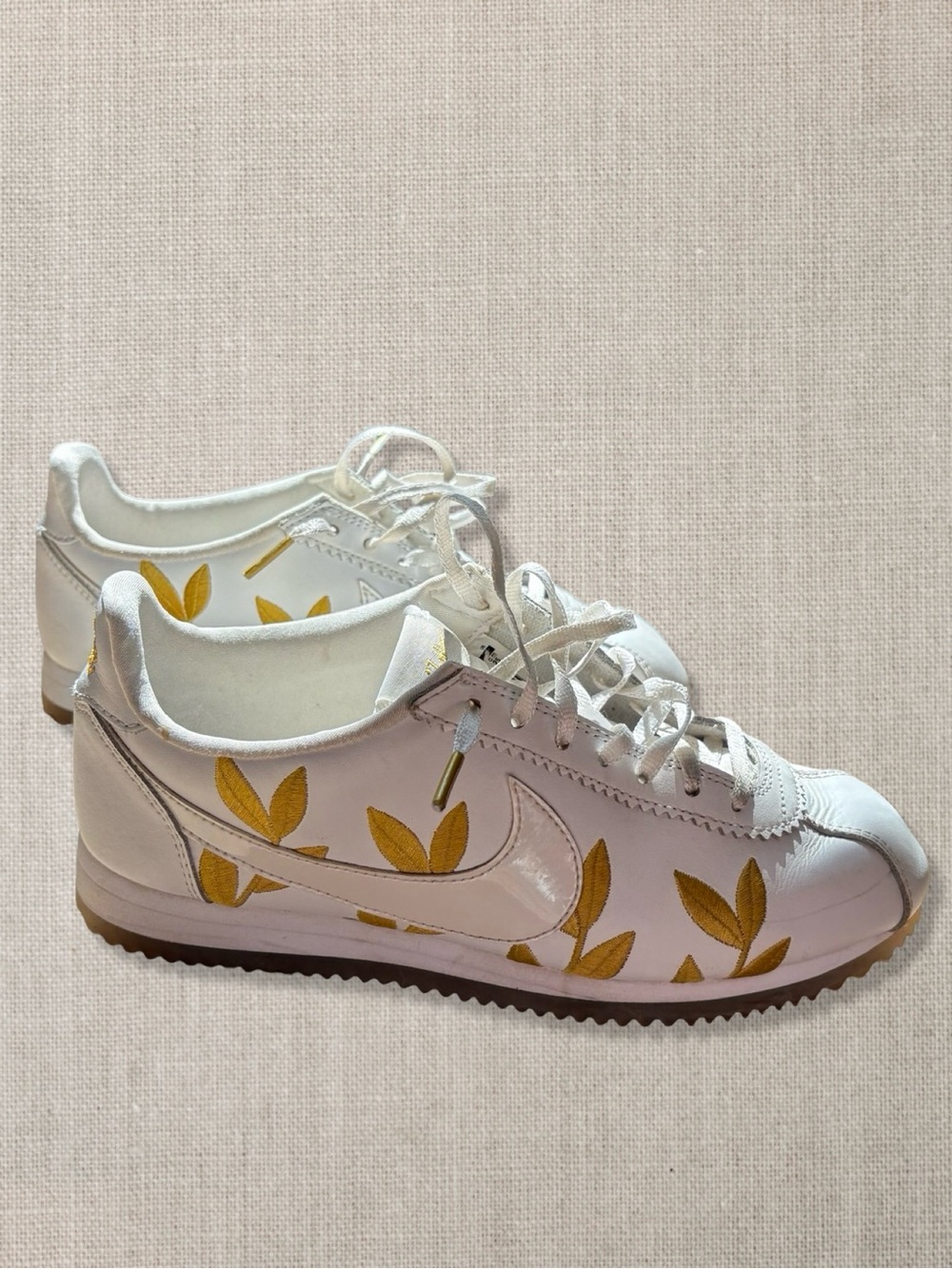 Gold Leaf Nike Cortez Sneaker